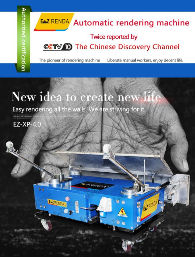 Auto Rendering Machine Cement Plastering Machine Render House Brickwork