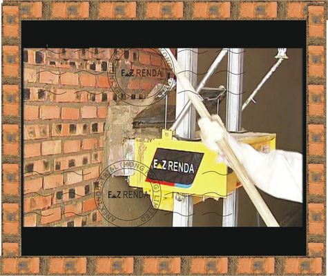 Full Automatic Rendering Machine Single Phase For Cement Mortar Wall China Supply Yellow Red