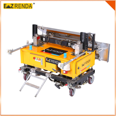 500m2 / Day Gypsum Plaster Concrete Plastering Machine With 100cm Plaster Trowel