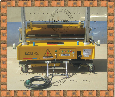 Electronic Gypsum Plaster Machine for Brick Mortar Wall Automatic 90 m² / h