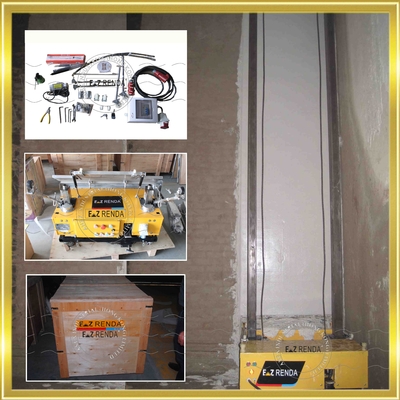 Buildings Mortar Cement Automatic Plastering Machine Remote Control