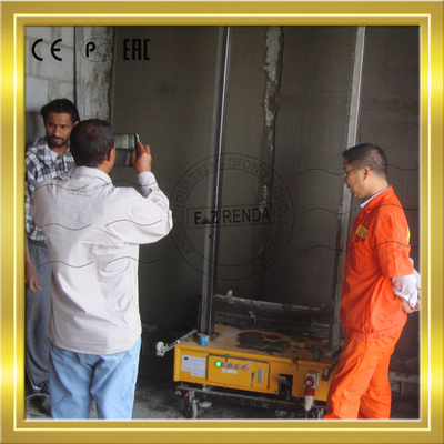 Auto Mortar wall plaster Machine Construction Equipment For Interior